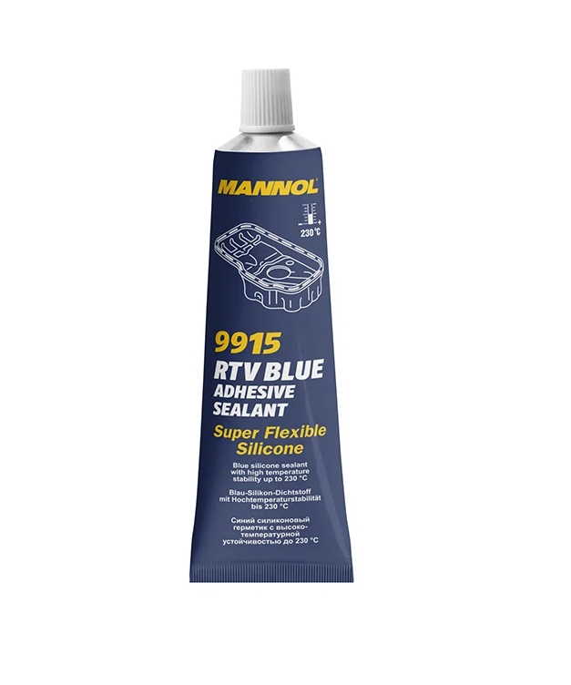 Силиконовый герметик MANNOL RTV Adhesive Sealant Blue (синий; 85 г; от -40 до +230 градусов) 2484